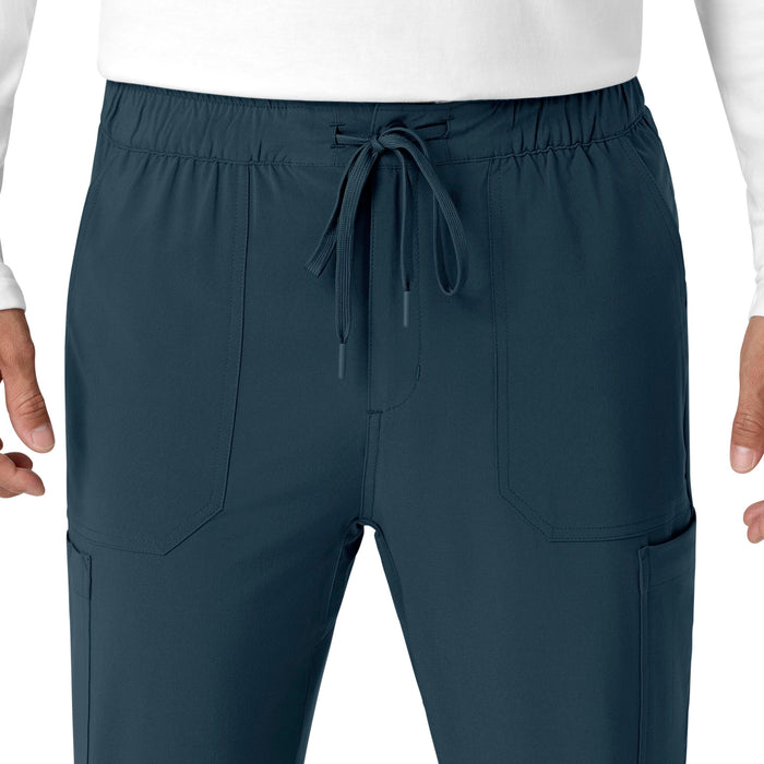 Force Cross-Flex Men's Jogger Scrub Pant Navy front detail