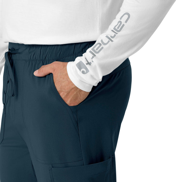 Force Cross-Flex Men's Jogger Scrub Pant Navy side detail 1