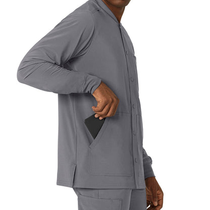 Force Cross-Flex Men's Shirt Jacket Pewter side detail 2