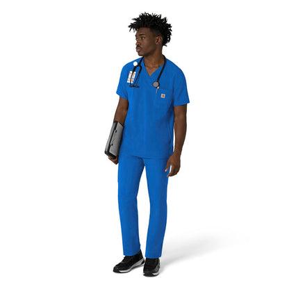 Force Cross-Flex Men's V-Neck Scrub Top Royal full scrub set
