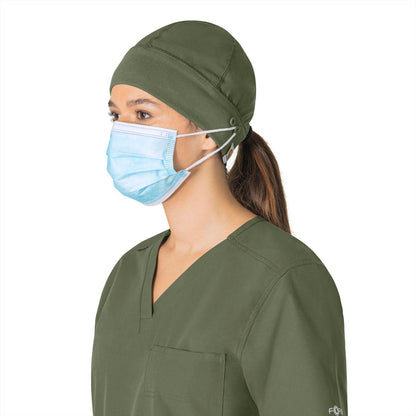 Force Essentials Unisex Beanie Scrub Cap Olive full scrub set