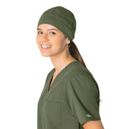 Force Essentials Unisex Beanie Scrub Cap Olive side view