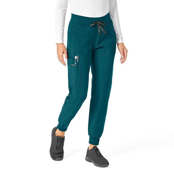 Force Essentials Women's Jogger Scrub Pant Caribbean Blue side view