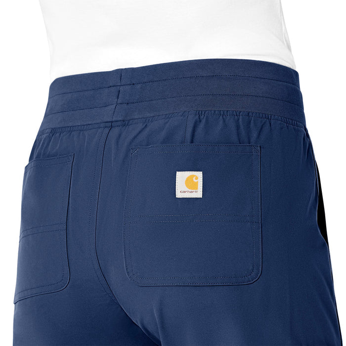 Force Essentials Women's Jogger Scrub Pant Navy side detail 1