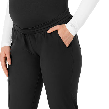 Carhartt Force Essentials Women's Maternity Jogger Scrub Pant - Black pocket
