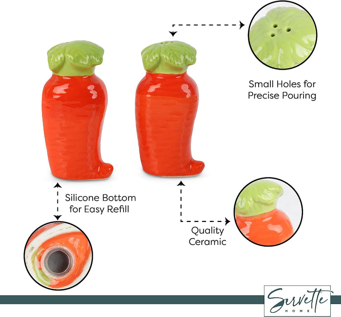 Carrot Salt and Pepper Shaker Set