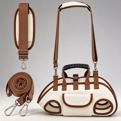 Hands-Free Pet Carrier Harness | Ergonomic Travel Bag for Cats & Small Dogs