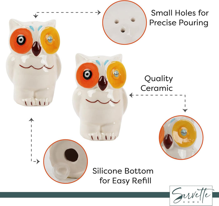 Ceramic Owl Salt and Pepper Shaker Collectors