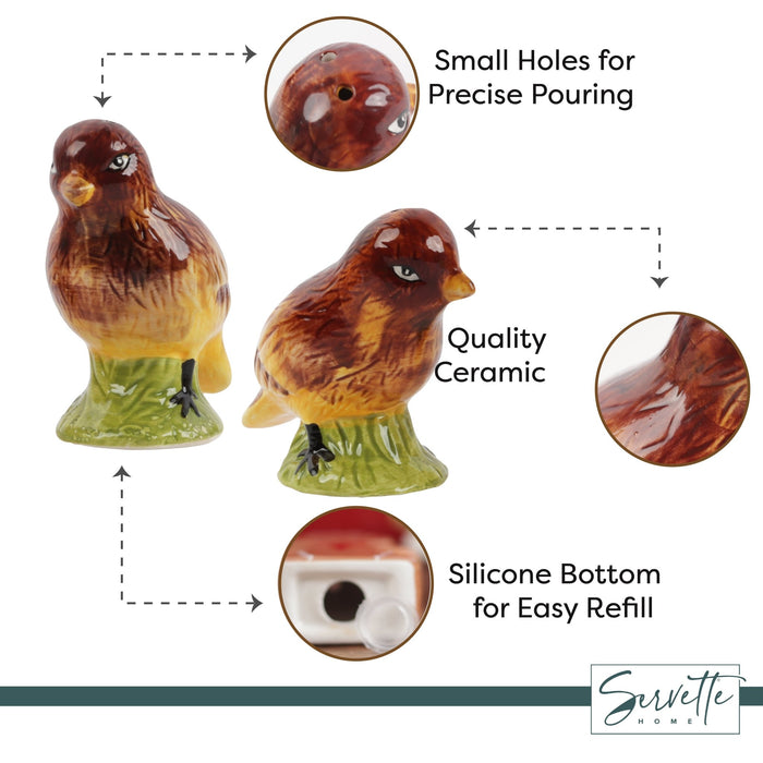 Ceramic Quail Salt and Pepper Shaker