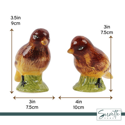 Ceramic Quail Salt and Pepper Shaker