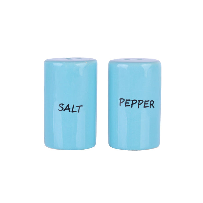 Ceramic Salt & Pepper Shakers - Blue