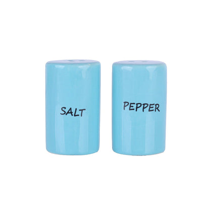 Ceramic Salt & Pepper Shakers - Blue