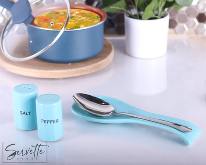 Ceramic Salt & Pepper Shakers - Blue