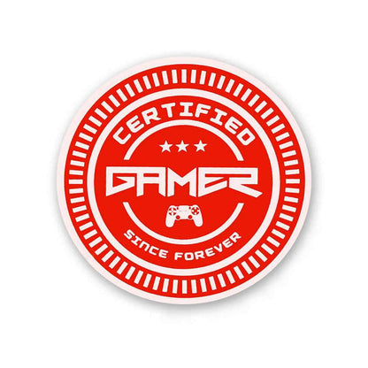 Certified Gamer Sticker - Stickers | STICK IT UP