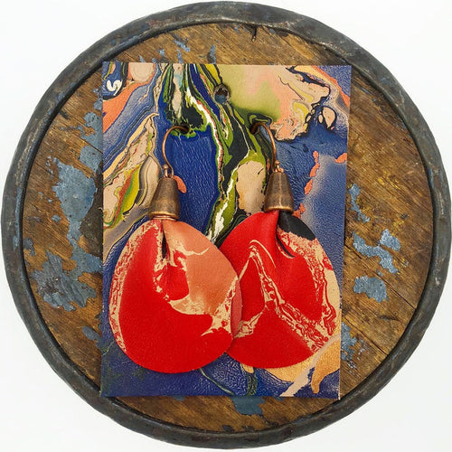 Cherry Gathered Earrings - No One Alike