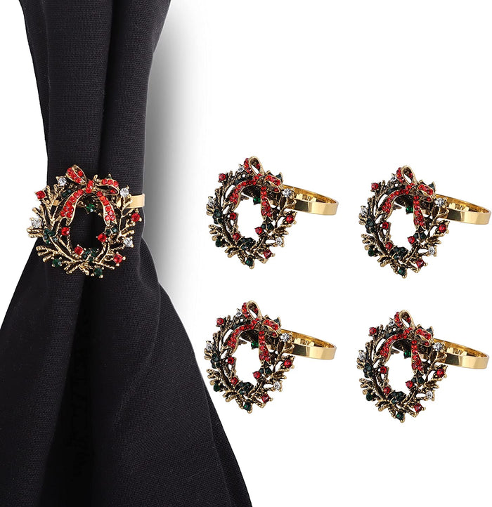 Christmas Wreath Napkin Rings