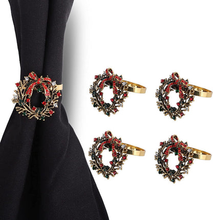 Christmas Wreath Napkin Rings