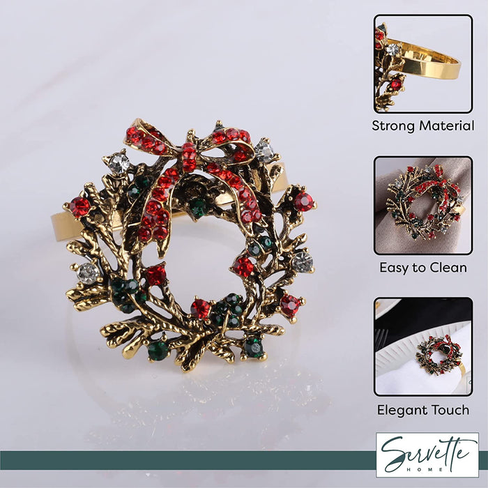 Christmas Wreath Napkin Rings