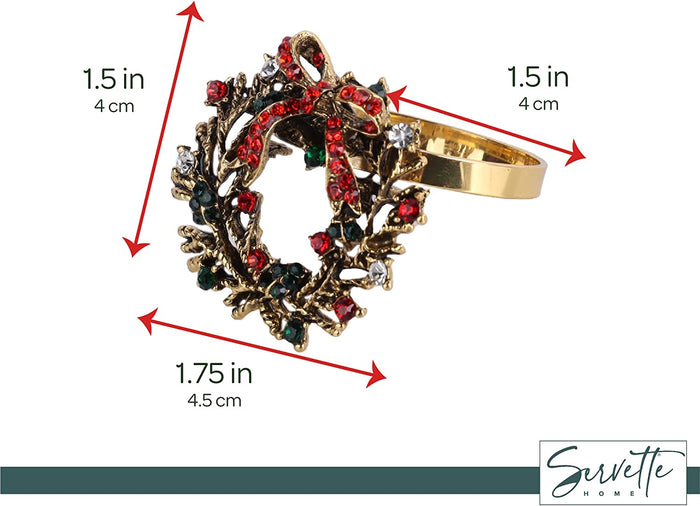 Christmas Wreath Napkin Rings