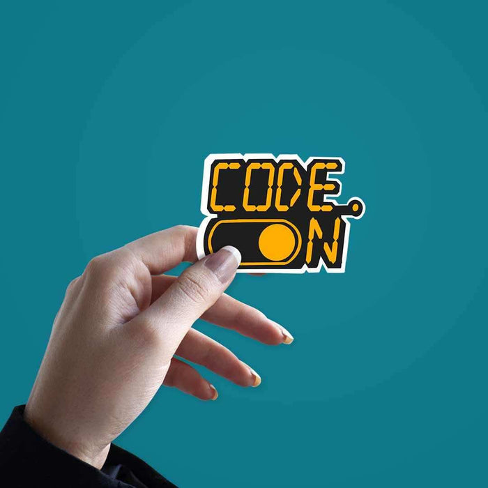 Code On Sticker - Stickers | STICK IT UP