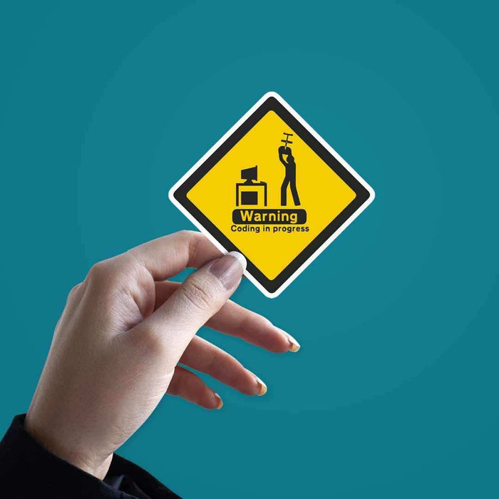 Coding in progress Sticker - Stickers | STICK IT UP