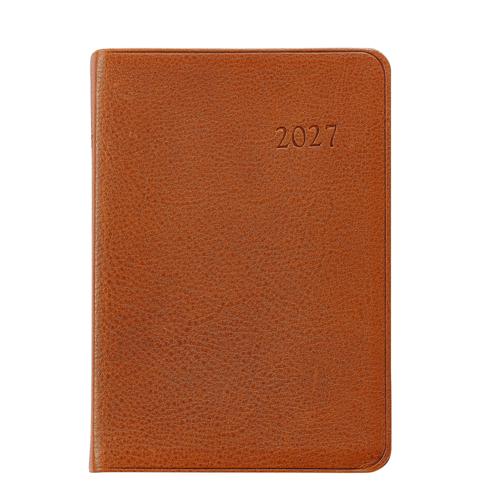 Cognac Harness Leather 2027 Weekly Journal