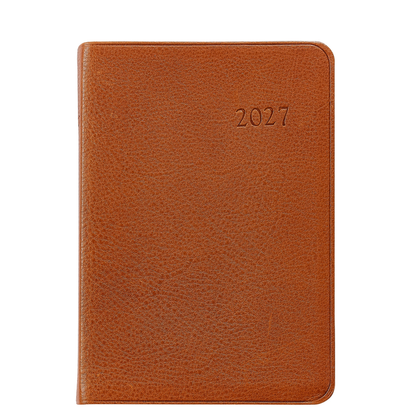 Cognac Harness Leather 2027 Weekly Journal