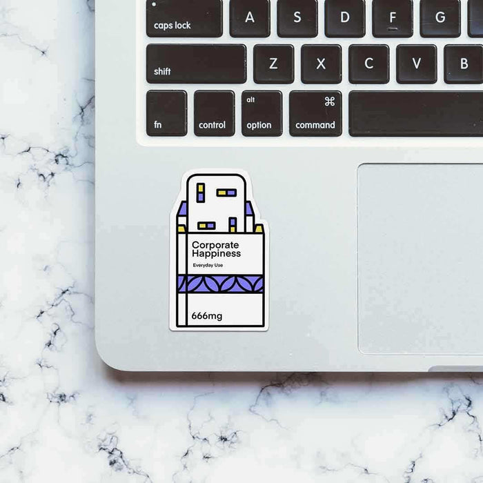 Corporate Happiness Sticker - Stickers | STICK IT UP