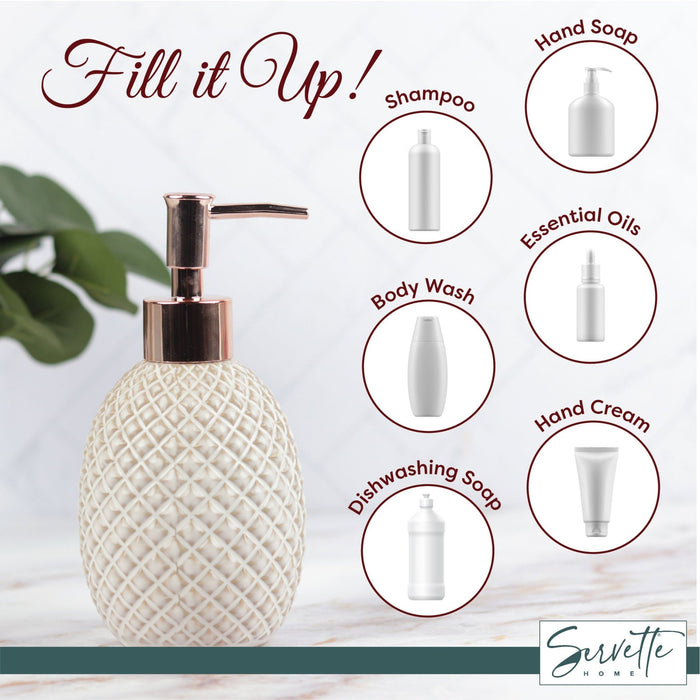 Criss Cross Pattern Soap Dispenser