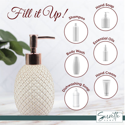 Criss Cross Pattern Soap Dispenser