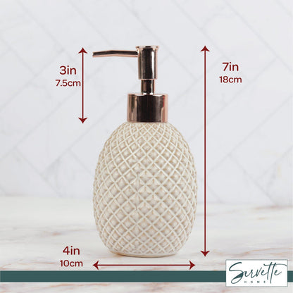 Criss Cross Pattern Soap Dispenser