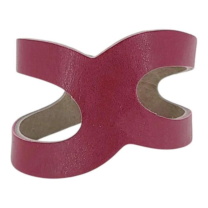 Cuff - Paisley Reversible (Cranberry Red and Gray Taupe) by Oliotto