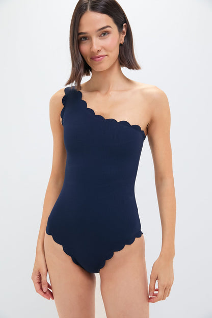 Black and Navy Reversible Santa Barbara Maillot