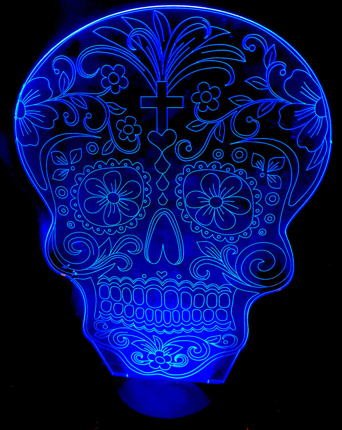 Day of the Dead Calavera 3D Lamp