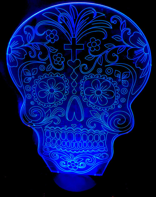 Day of the Dead Calavera 3D Lamp