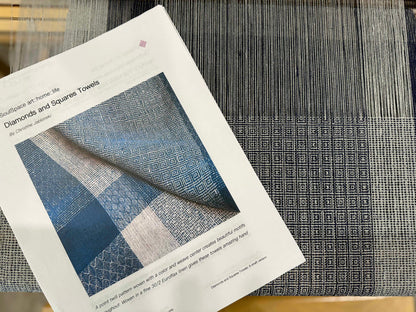 Diamonds and Squares Towels Pattern and Yarn Kit- by Christine Jablonski
