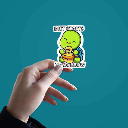 Diet Starts Tomorrow Sticker - Stickers | STICK IT UP