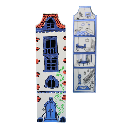 Dolls House Leather Bookmark