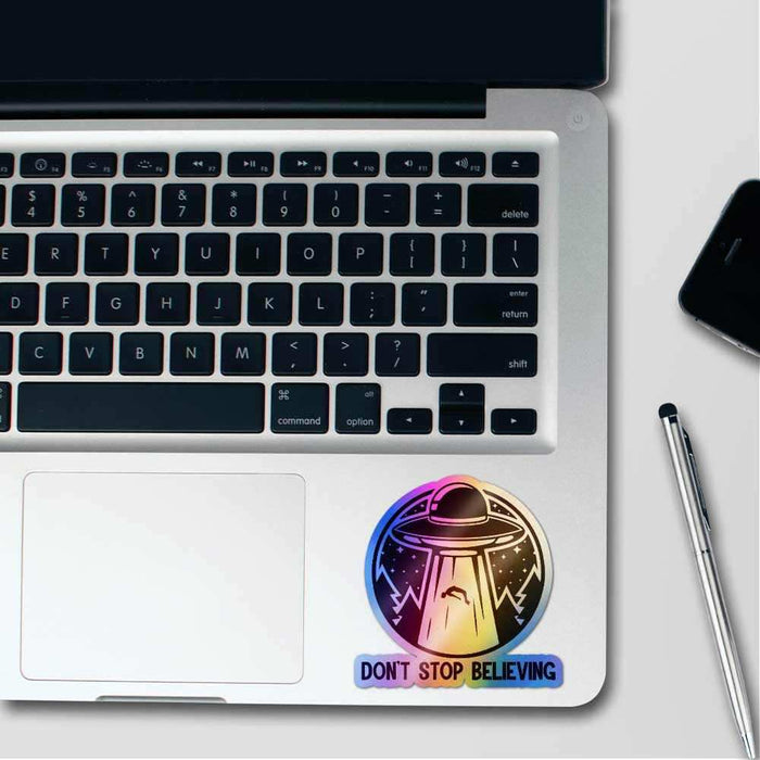 Don't stop believing Holographic Stickers - Holographic stickers | STICK IT UP