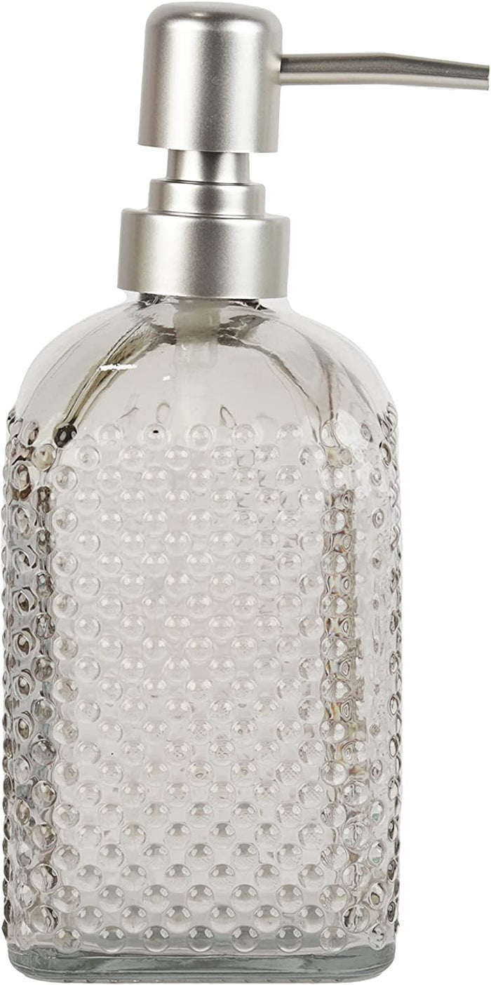 Dotted Glass Soap Dispenser - Sand