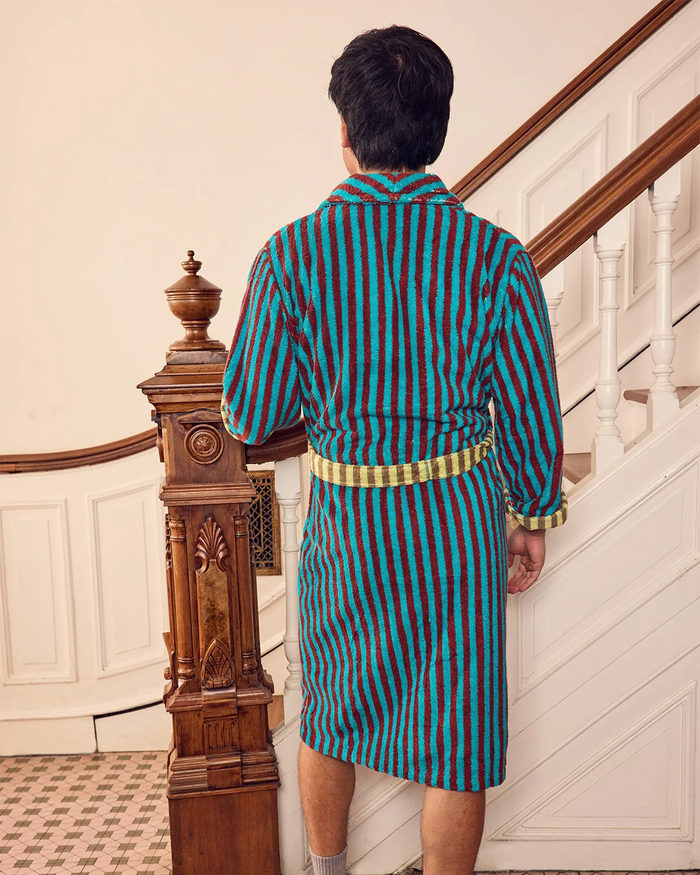 Dragonfly Stripe Bathrobe - Large