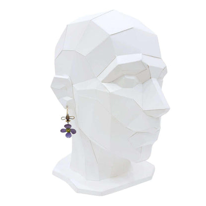 Earrings - Bloom in Violet by Chickenscratch