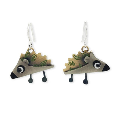 Earrings - Hedgehog by Chickenscratch