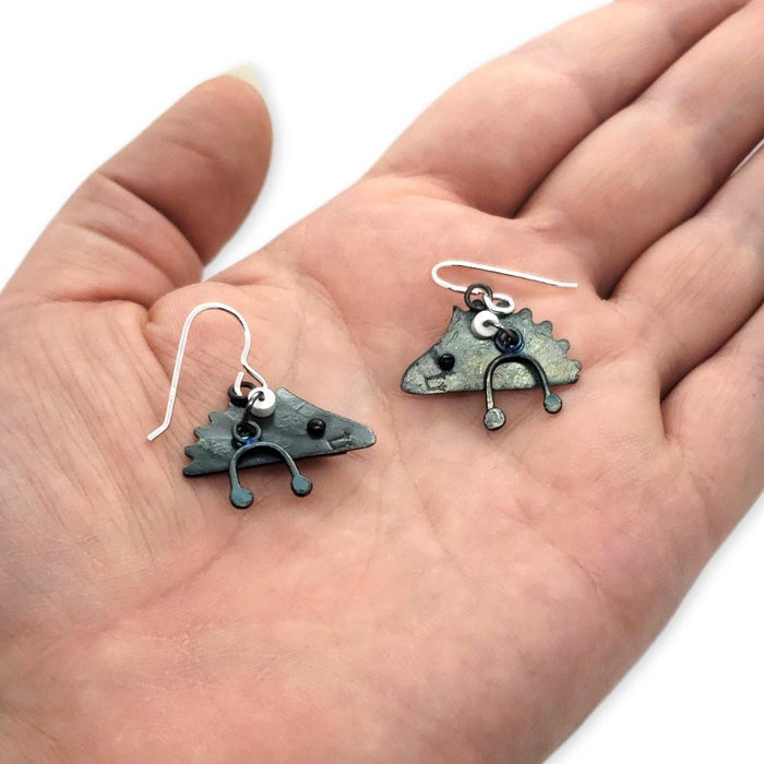 Earrings - Hedgehog by Chickenscratch