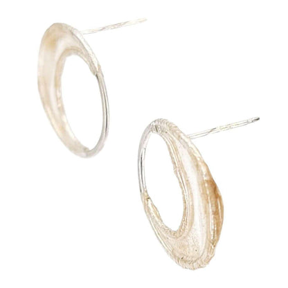 Earrings - Sterling Crescent Moon (Ivory) by Verso