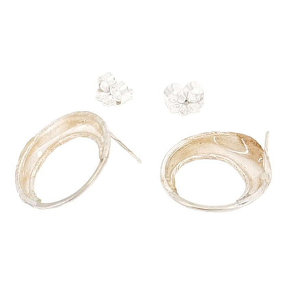 Earrings - Sterling Crescent Moon (Ivory) by Verso
