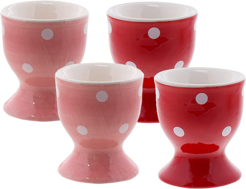 Egg Cup Cute Ceramic Soft Boiled Egg Holder - Set of 4