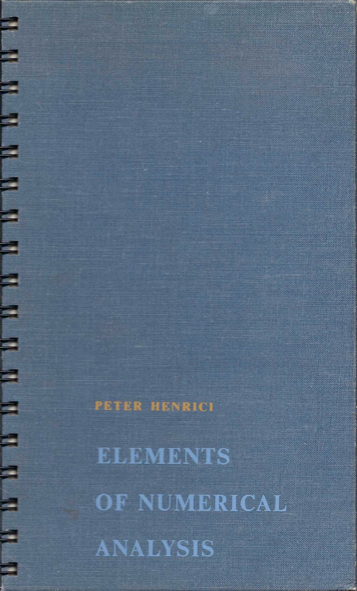 Elements of Numerical Analysis
