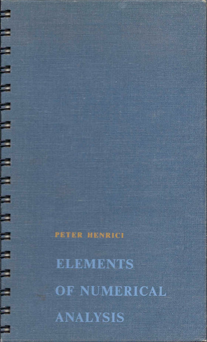 Elements of Numerical Analysis