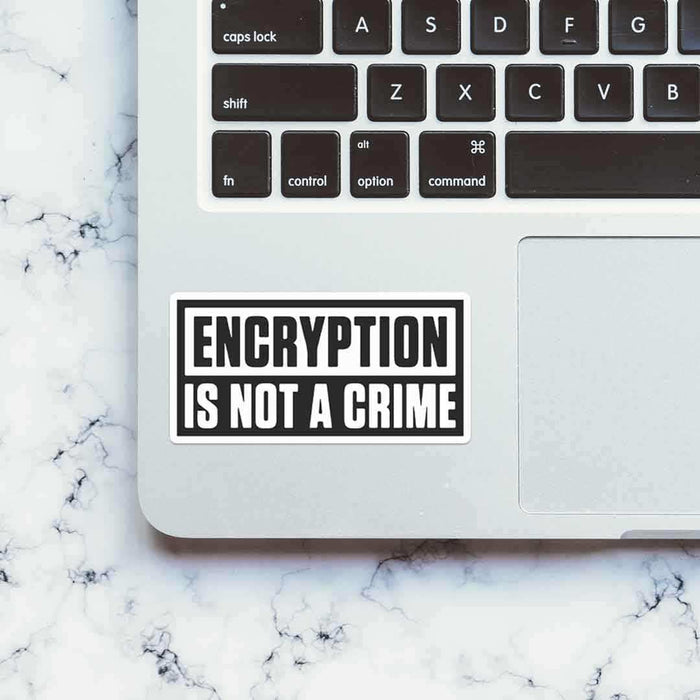 ENCRYPTION is not a crime Sticker - Stickers | STICK IT UP